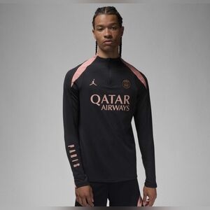 Paris Saint-Germain x Jordan Qatar Airways Black/Pink Training Top